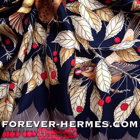 hermes scarf with cherries|hermes scarf worth.